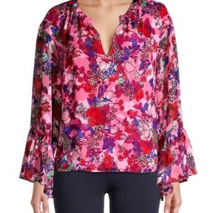 Tanya Taylor pink floral top